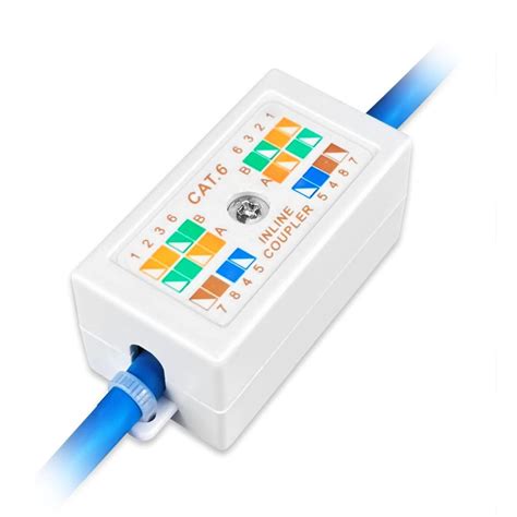 cat6 junction box vs coupler|cat6 splice box.